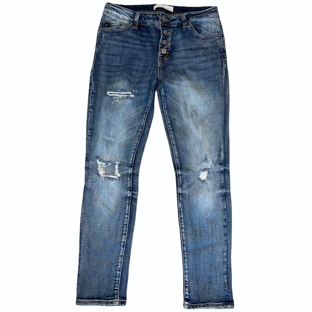 KanCan Blue Distressed Women Jeans